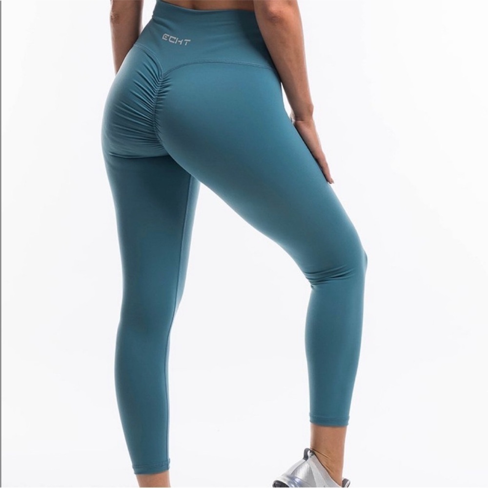 Echt Force Scrunch Leggings in Bluestone